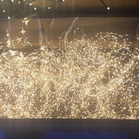 LED girliandų krioklys 200 cm šiltai baltas – vaizdas 2