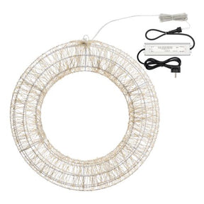 LED kalėdinis vainikas 55 cm, 3000 MicroLED – vaizdas 3