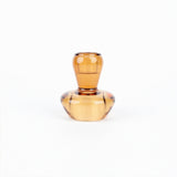 Dvipusė žvakidė | Antikinio gintaro spalvos 6,2x7 cm