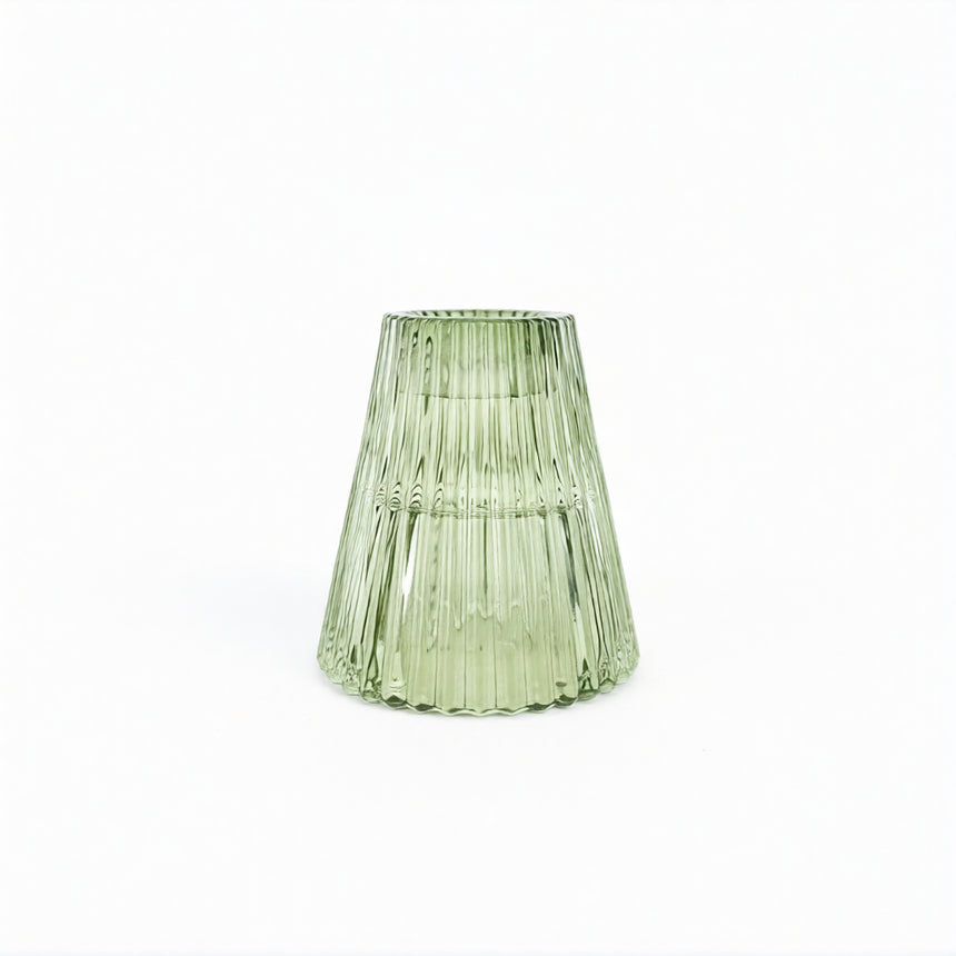 Dvipusė žvakidė | Sodo žalumos spalvos 6x6 cm