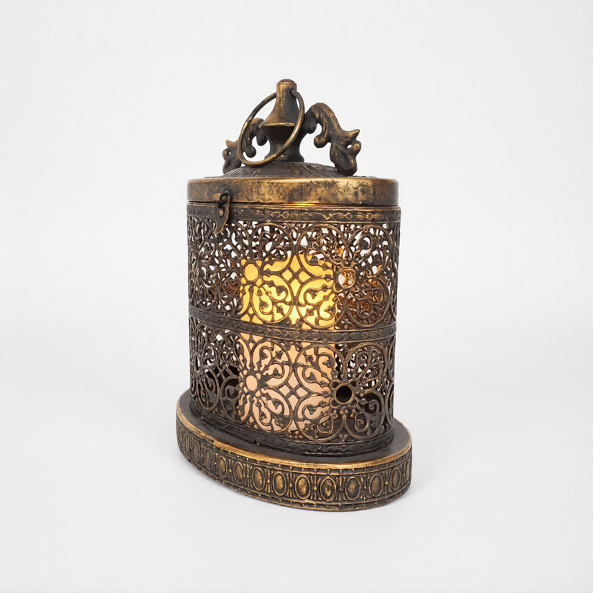 Ažūrinis metalo žibintas 22x14x29 cm – vaizdas 3