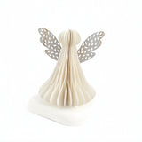 Pastatomas angelas sidabro spalvos 7x14 cm