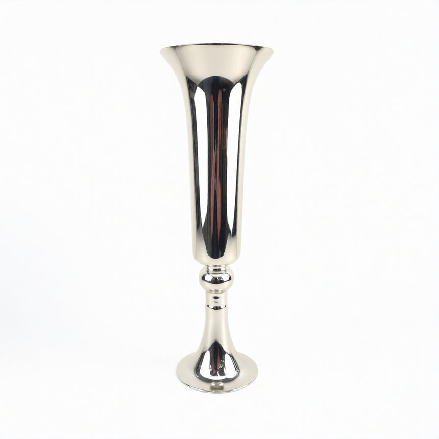 Aukšta sidabro spalvos vaza 57x16,5x16,5 cm