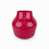 Raudona stiklinė vaza Rosso 19x16,5 cm – vaizdas 2
