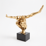 Dekoratyvinė skulptūra Atletas Gold 32,5x48,5x15 cm