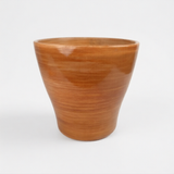Terra Gold minimalistinis glazūruotos keramikos vazonas 21x20 cm