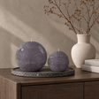 sodoela Žvakės Rutulio formos žvakė „Rustic Classic“, dūminė violetinė