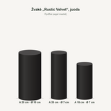 Žvakė „Rustic Velvet“, juoda – dydžiai